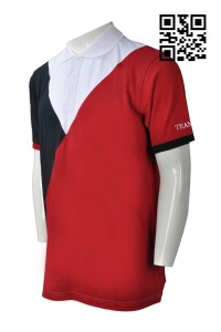 P735 設計休閒Polo恤款式    製作LOGOPolo恤款式  澳洲  馬術運動  跳欄   馬術昆士蘭 障礙賽  自訂男裝Polo恤款式    Polo恤專門店     紅色撞色白色、黑色